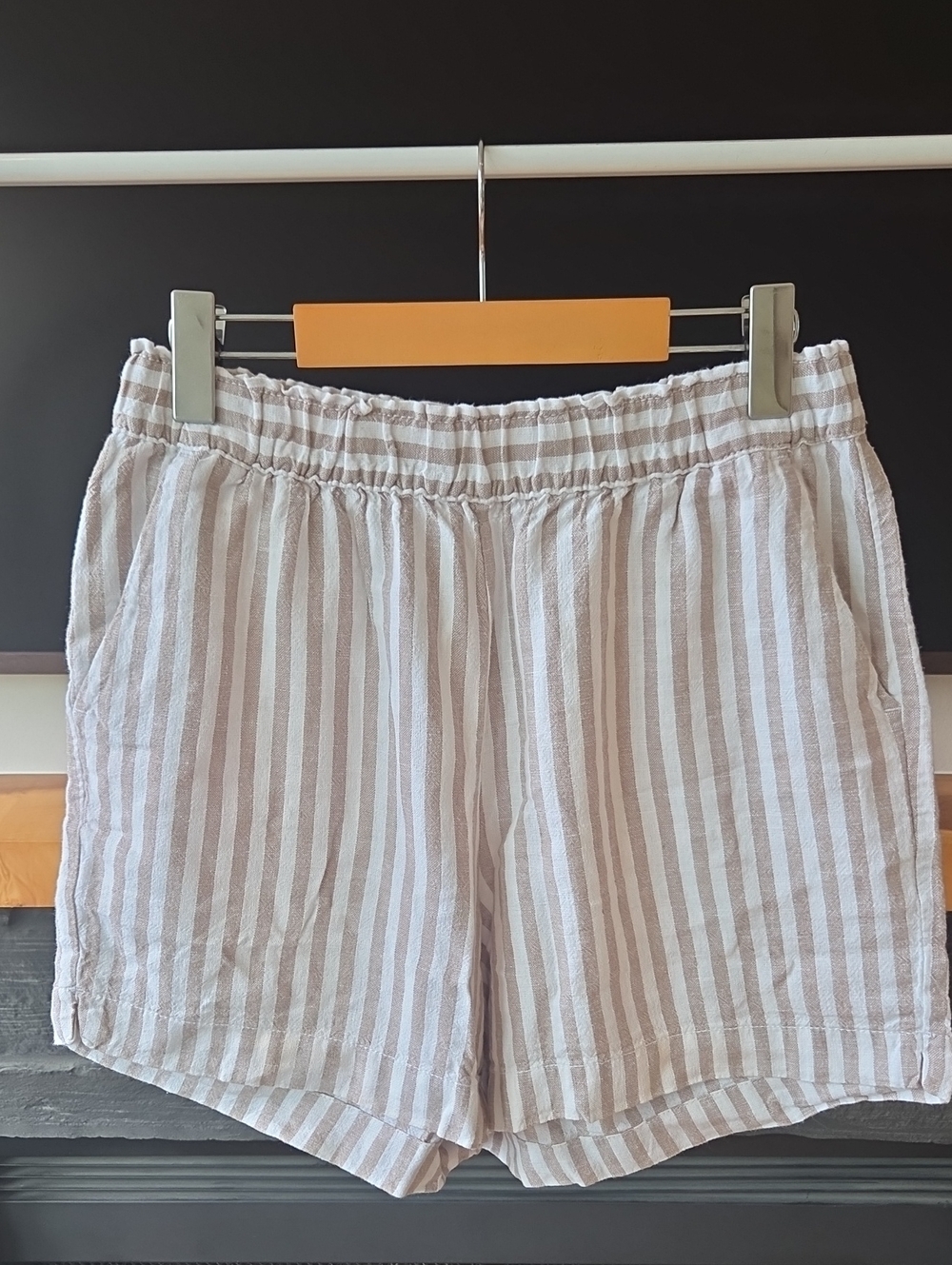 Striped Linen Shorts